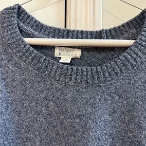 Market and Spruce Blue Knit Sweater- Worn Once!